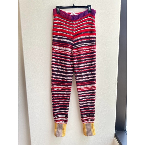 RARE knit adjustable multicolor pant - Picture 1 of 7
